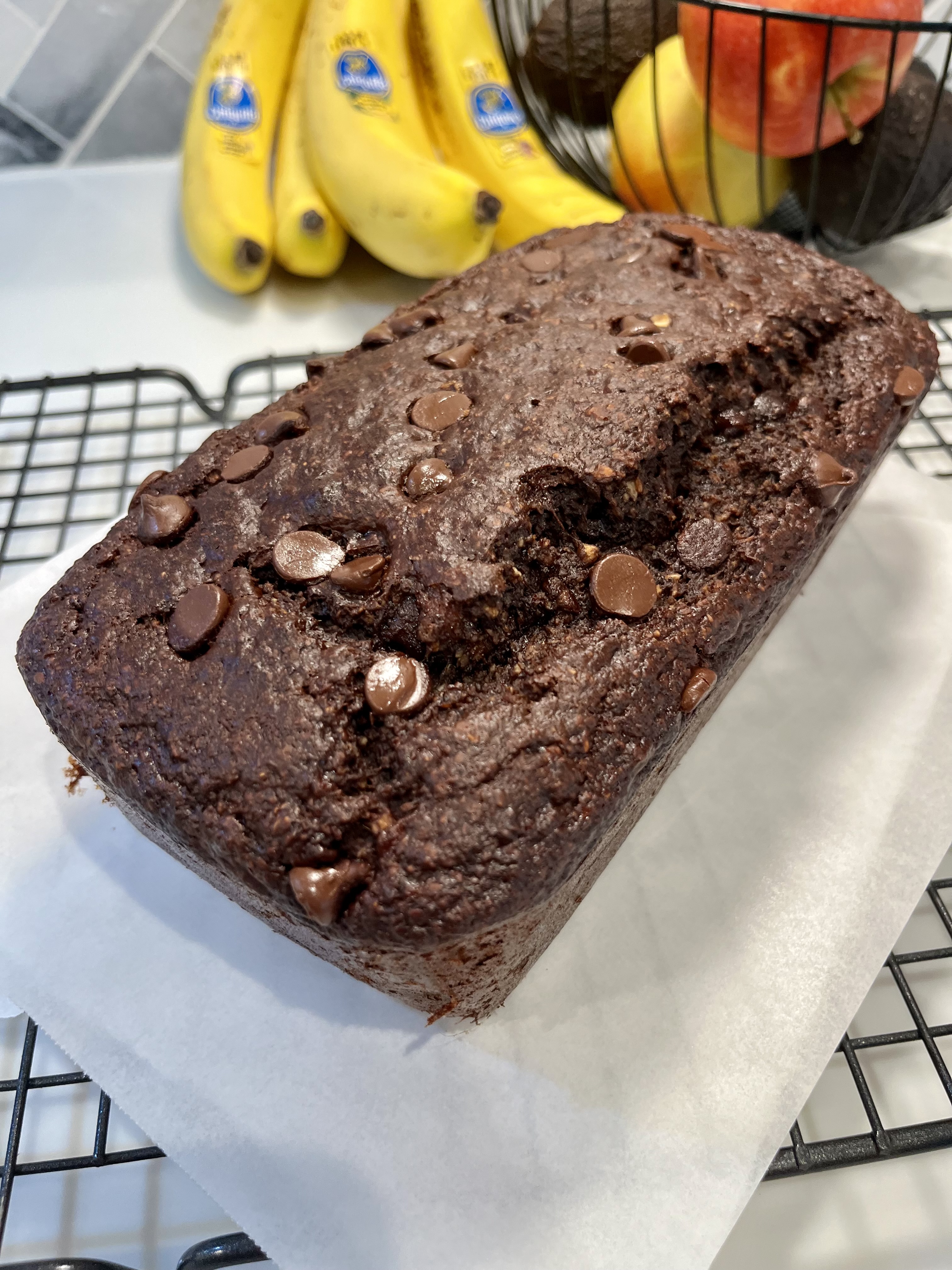 Double Chocolate Protein Banana Bread