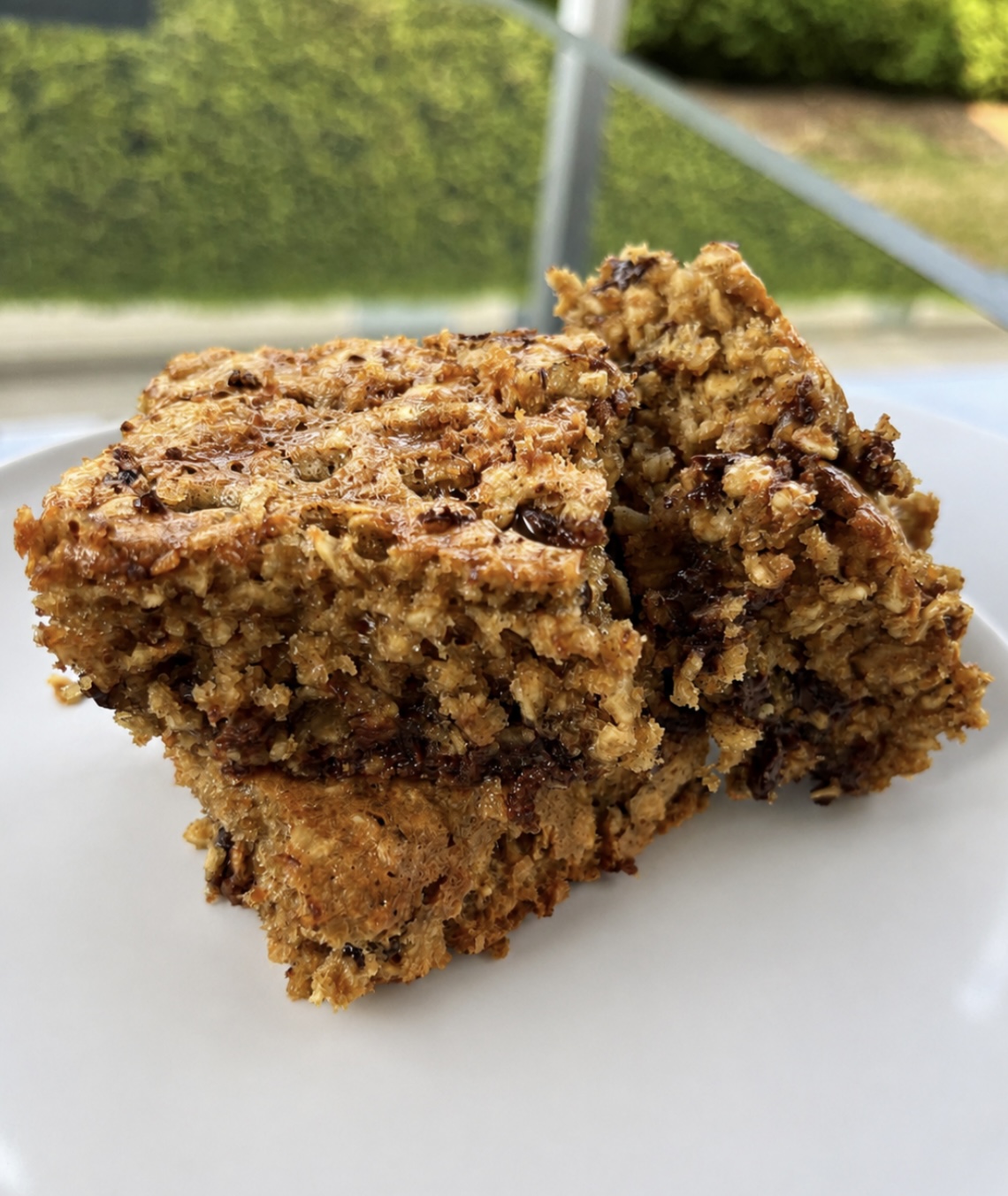 Healthy Peanut Butter Chocolate Chip Oat Bars